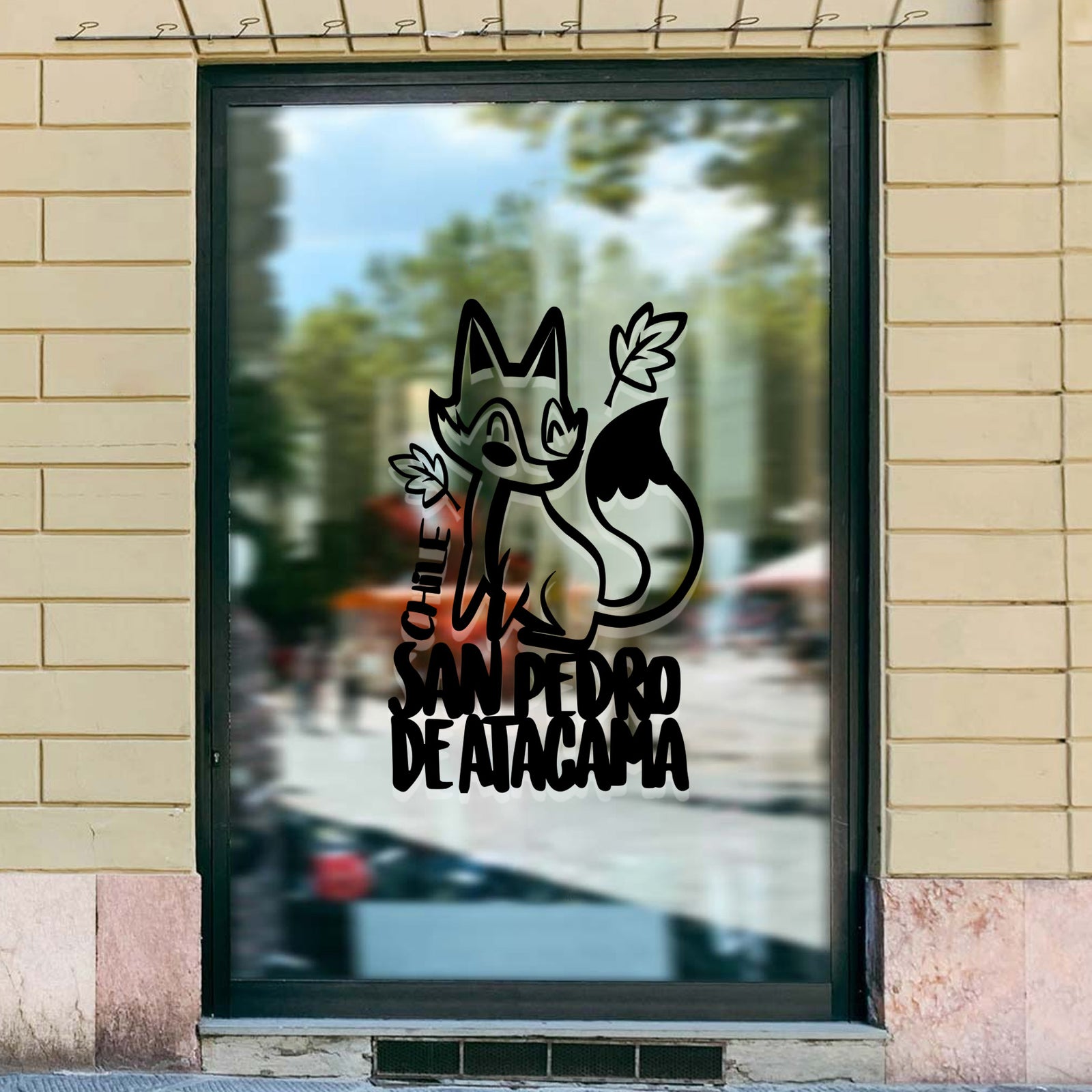 Adhesivo Zorrito San Pedro de Atacama