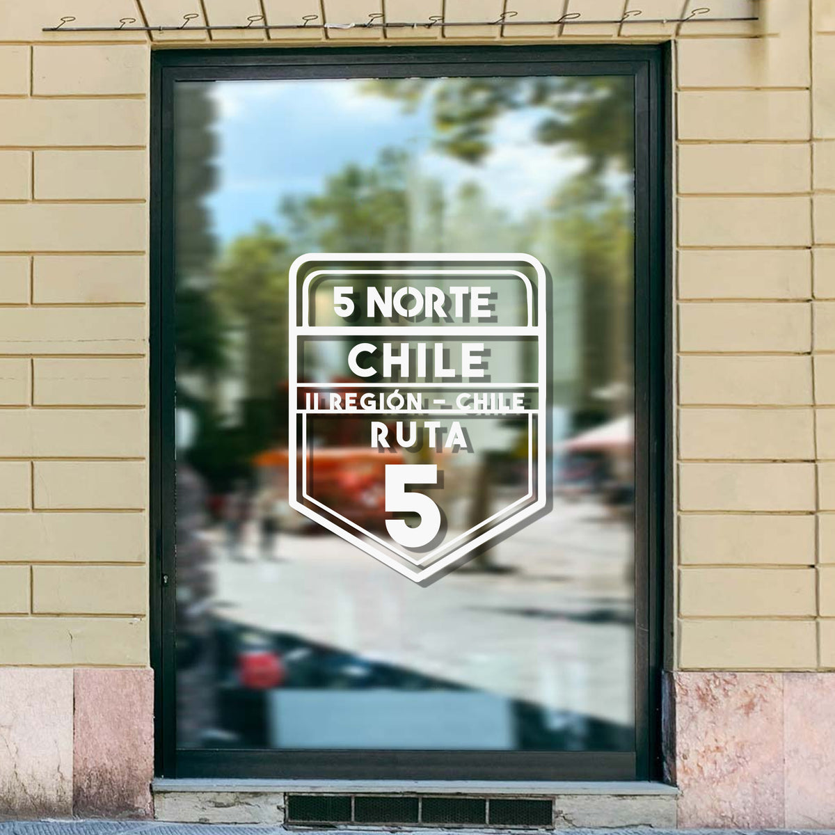 Adhesivo Motoquero Ruta 5 NORTE