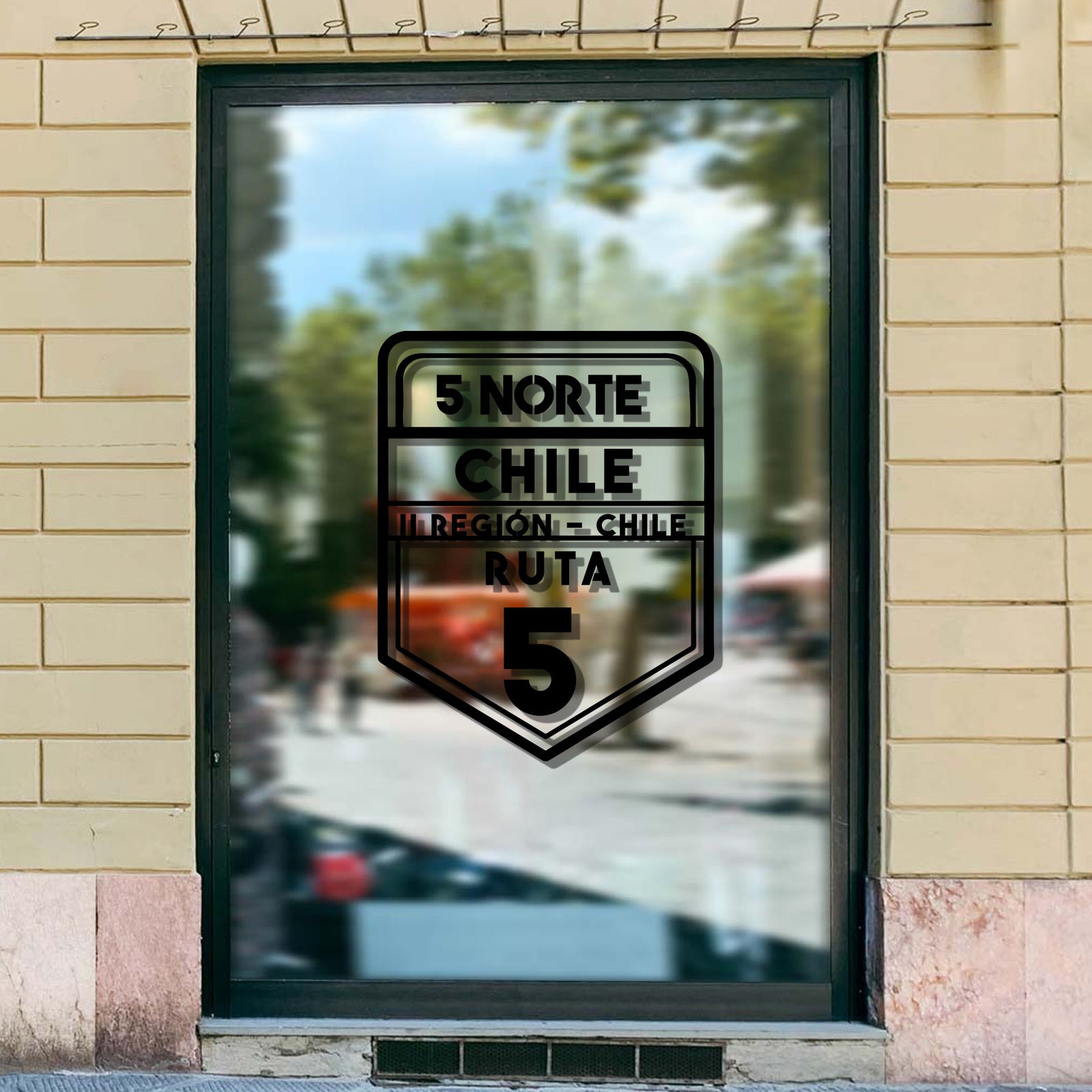 Adhesivo Motoquero Ruta 5 NORTE