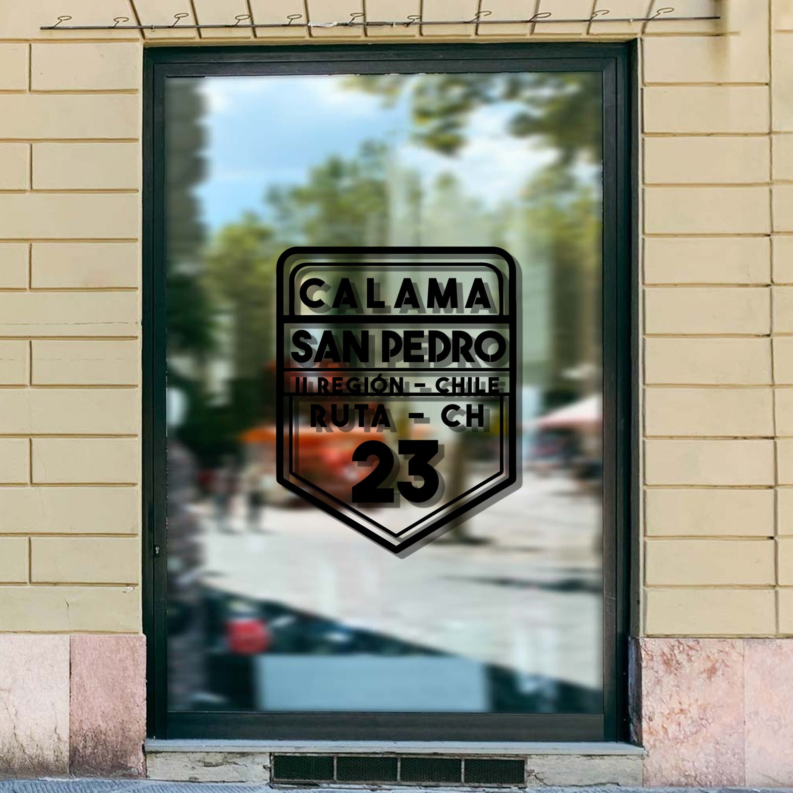 Adhesivo Motoquero Ruta CH-23