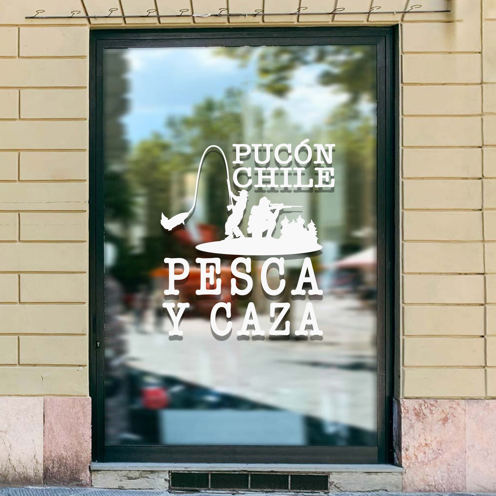 Adhesivo Pesca y caza Pucón