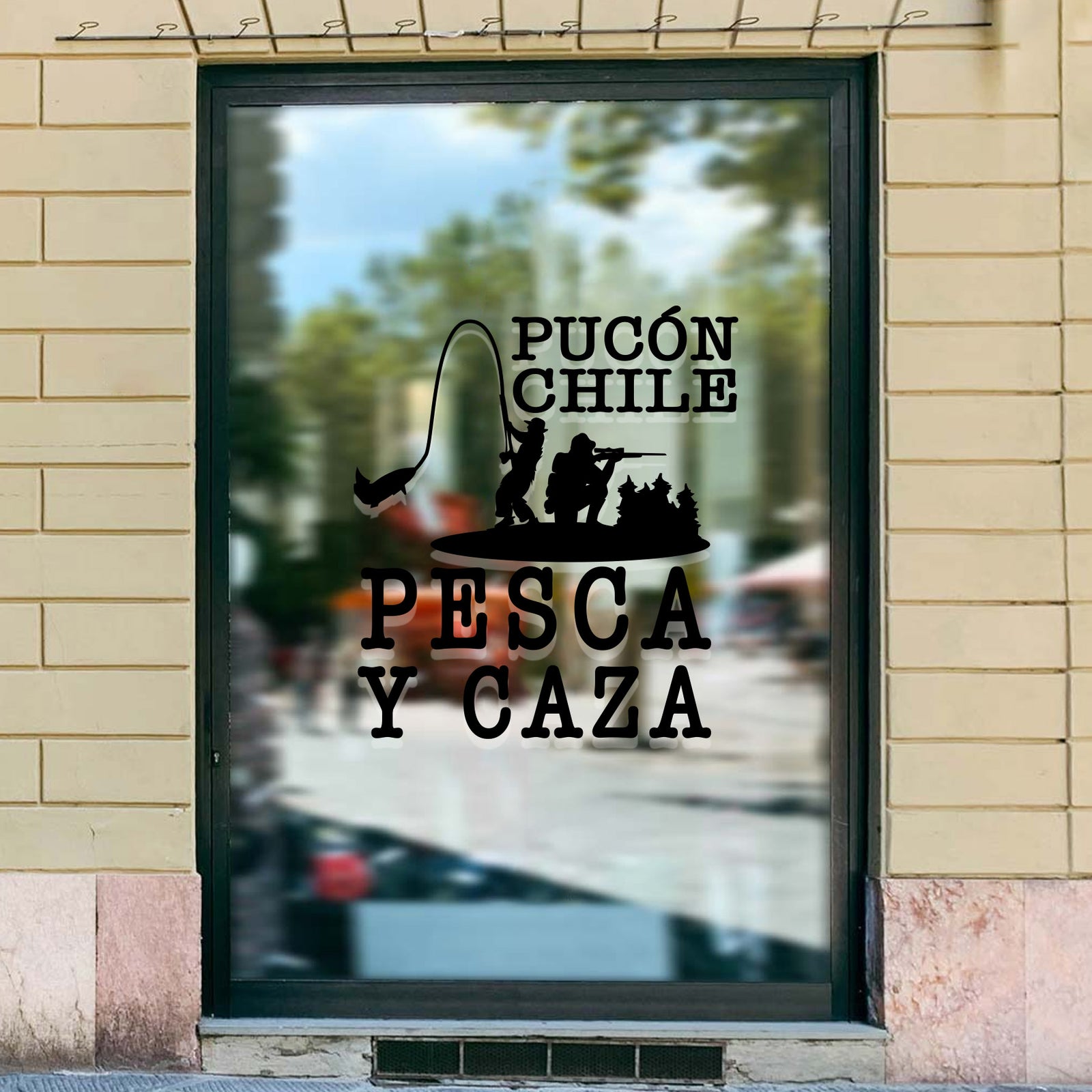Adhesivo Pesca y caza Pucón