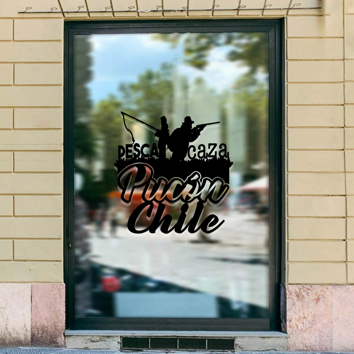 Adhesivo Pesca y caza Pucón Chile