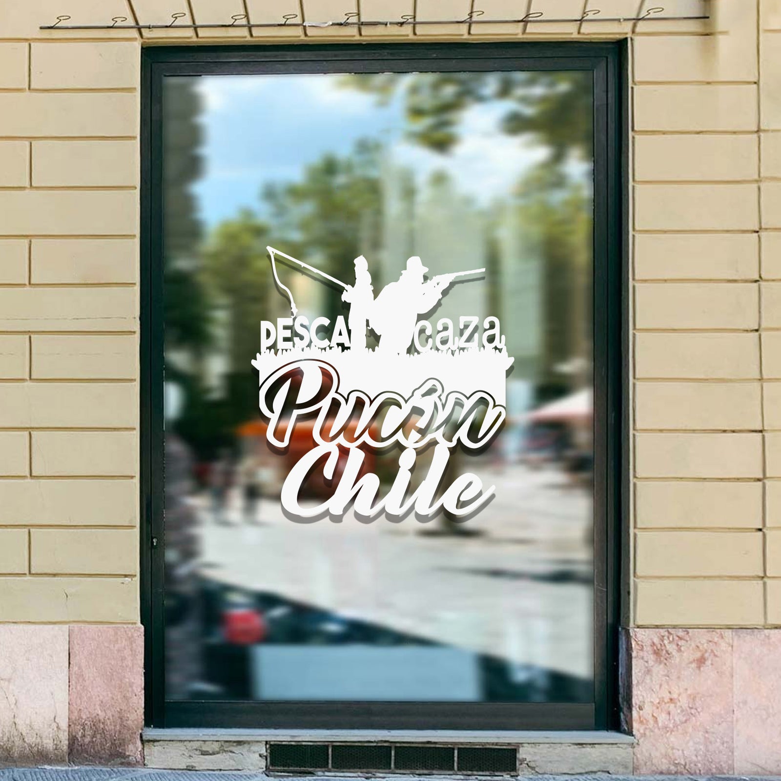 Adhesivo Pesca y caza Pucón Chile