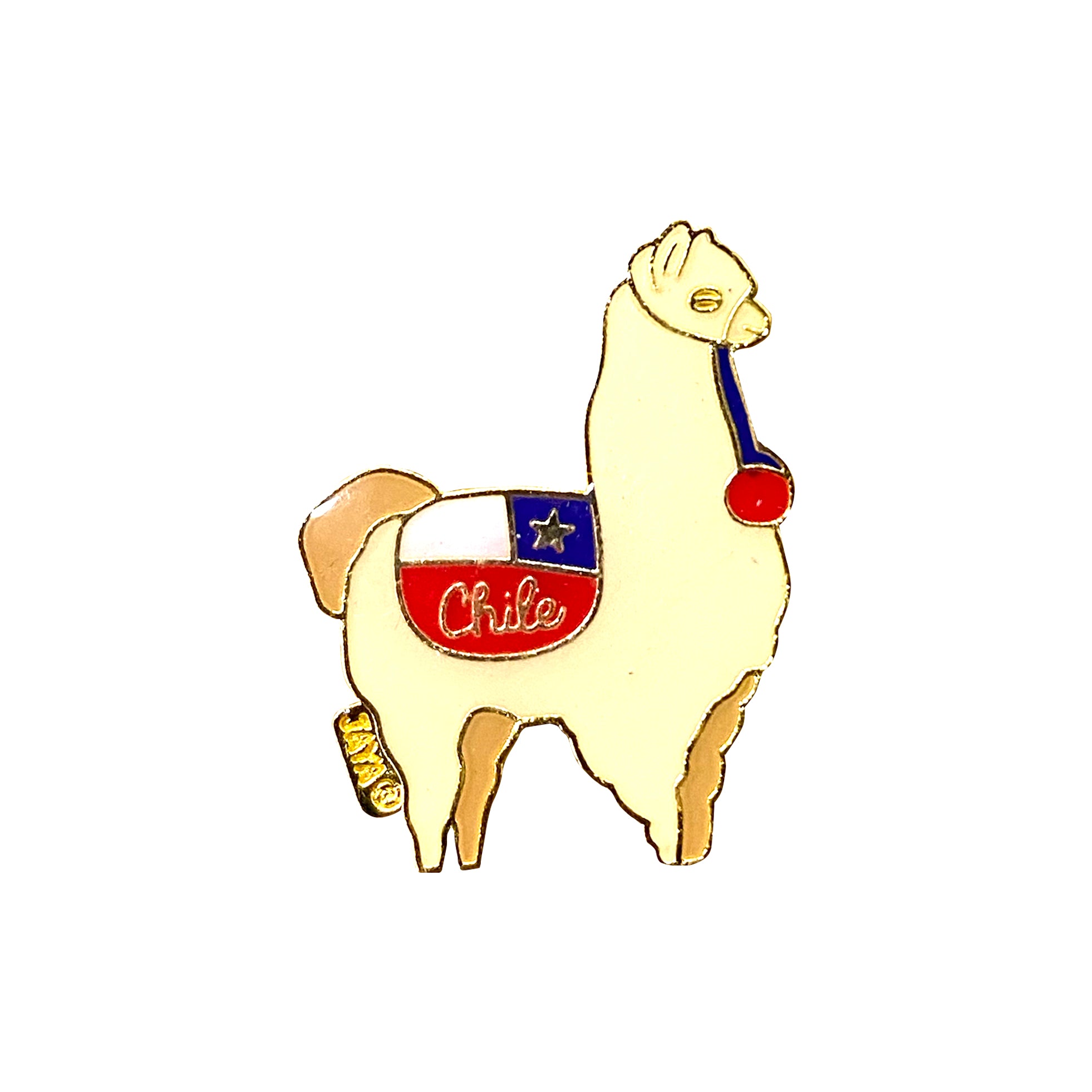 Pins llama y bandera Chilena, Pack 3 unidades