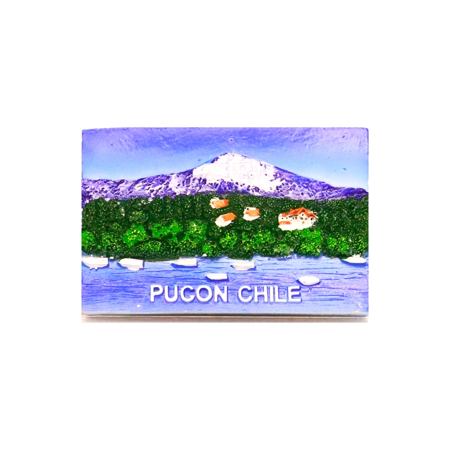 Imán Cerámica Pucón Volcán