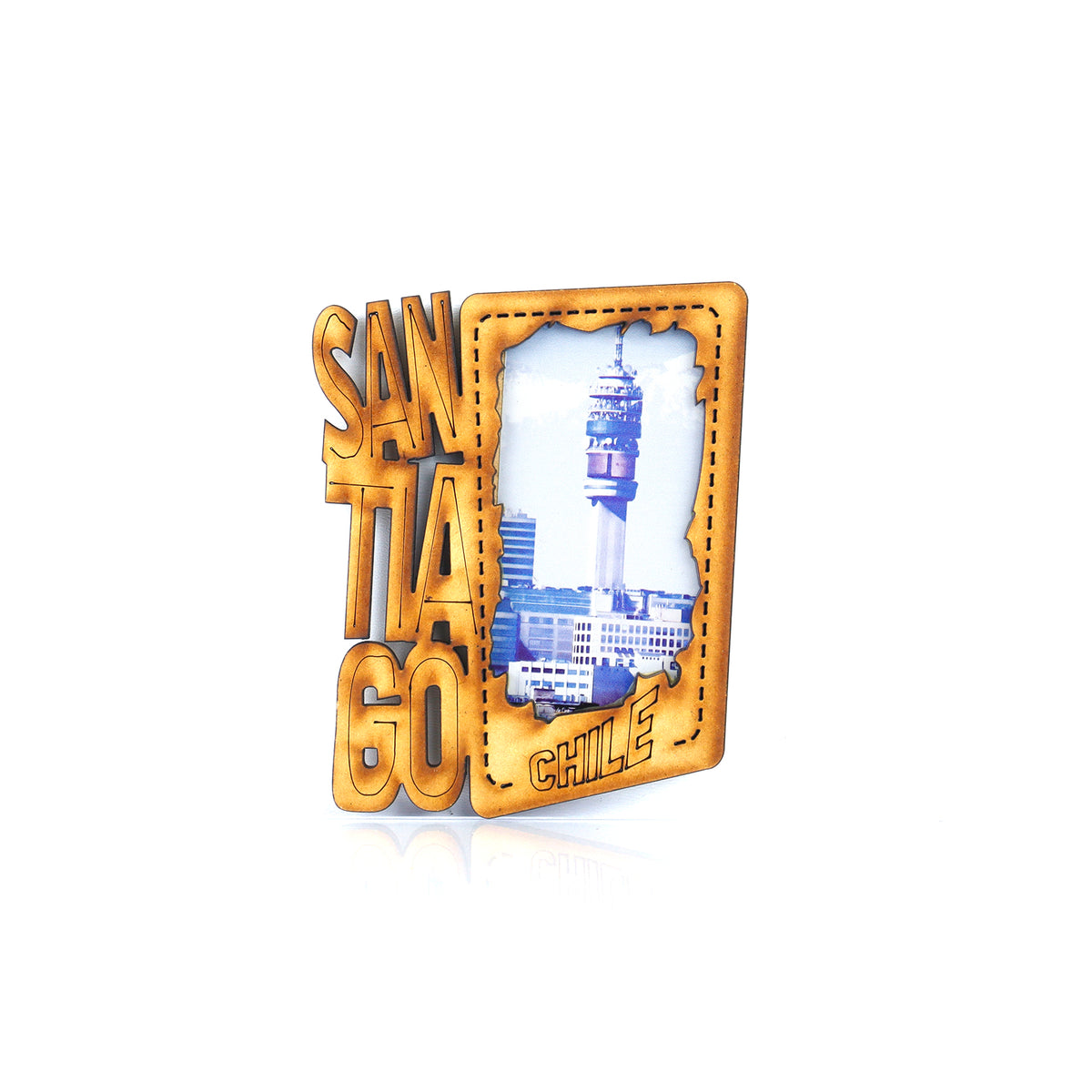 Imán Marco madera Santiago