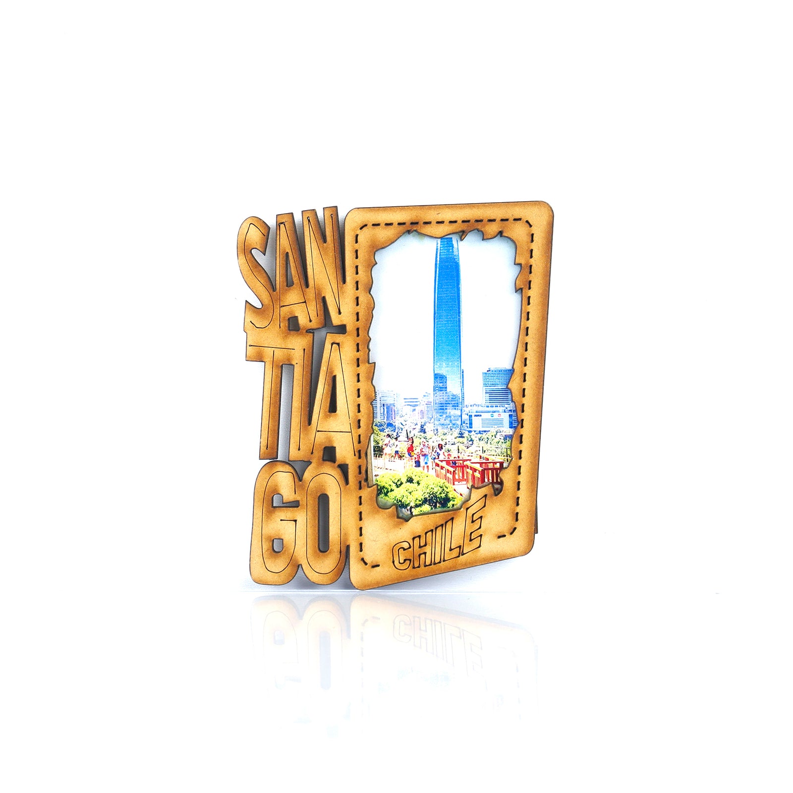 Imán Marco madera Santiago