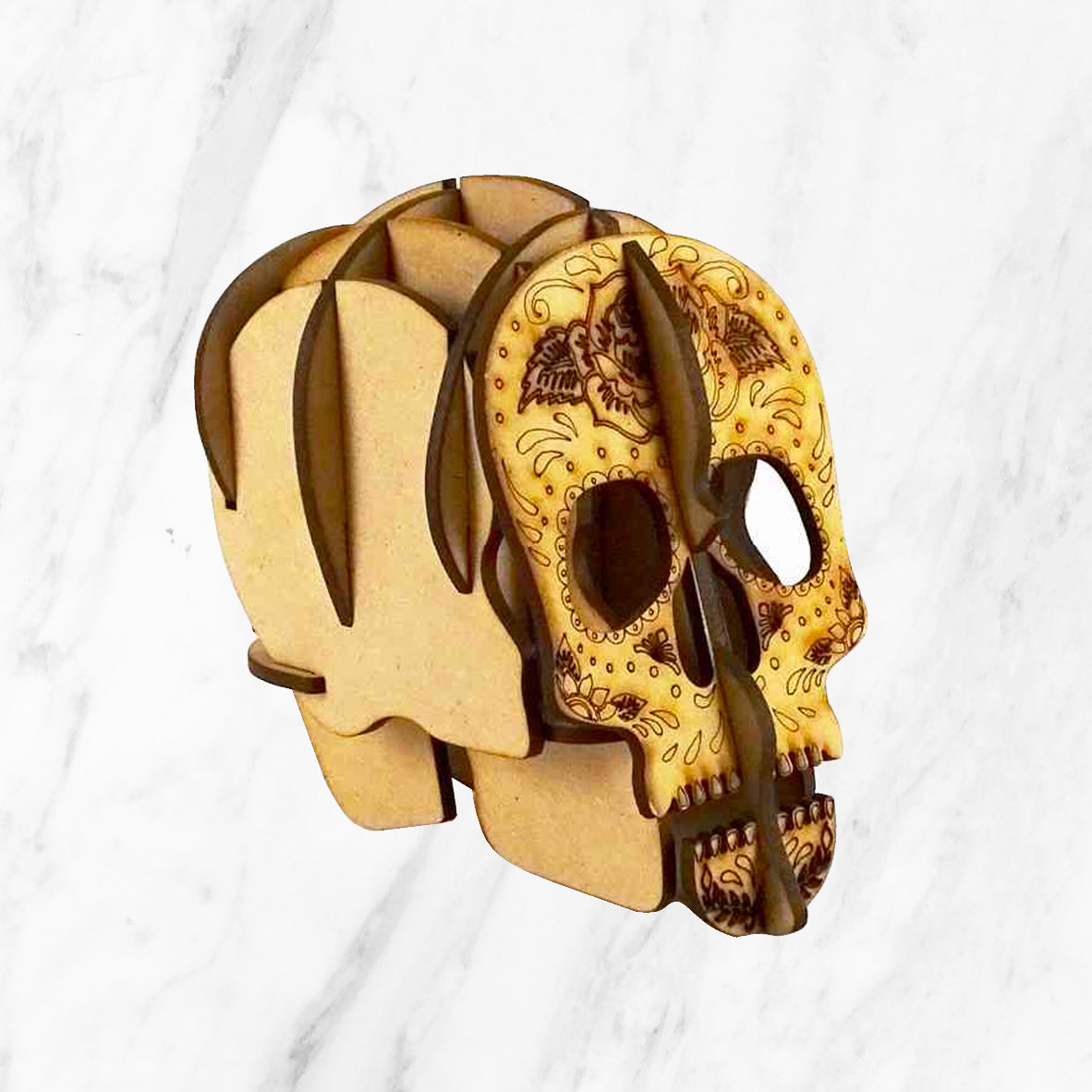 Calavera porta lápiz