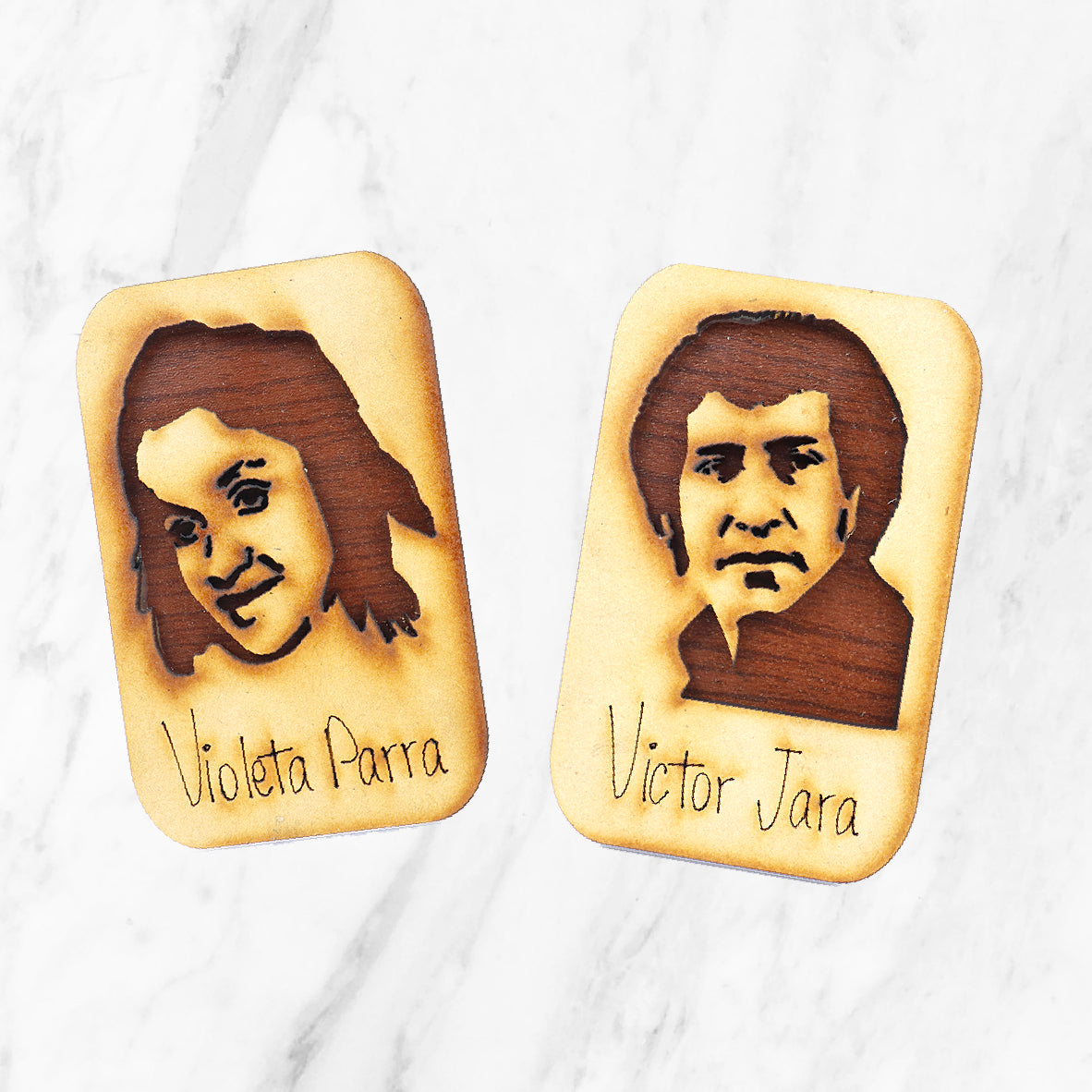 Imanes iconos chilenos