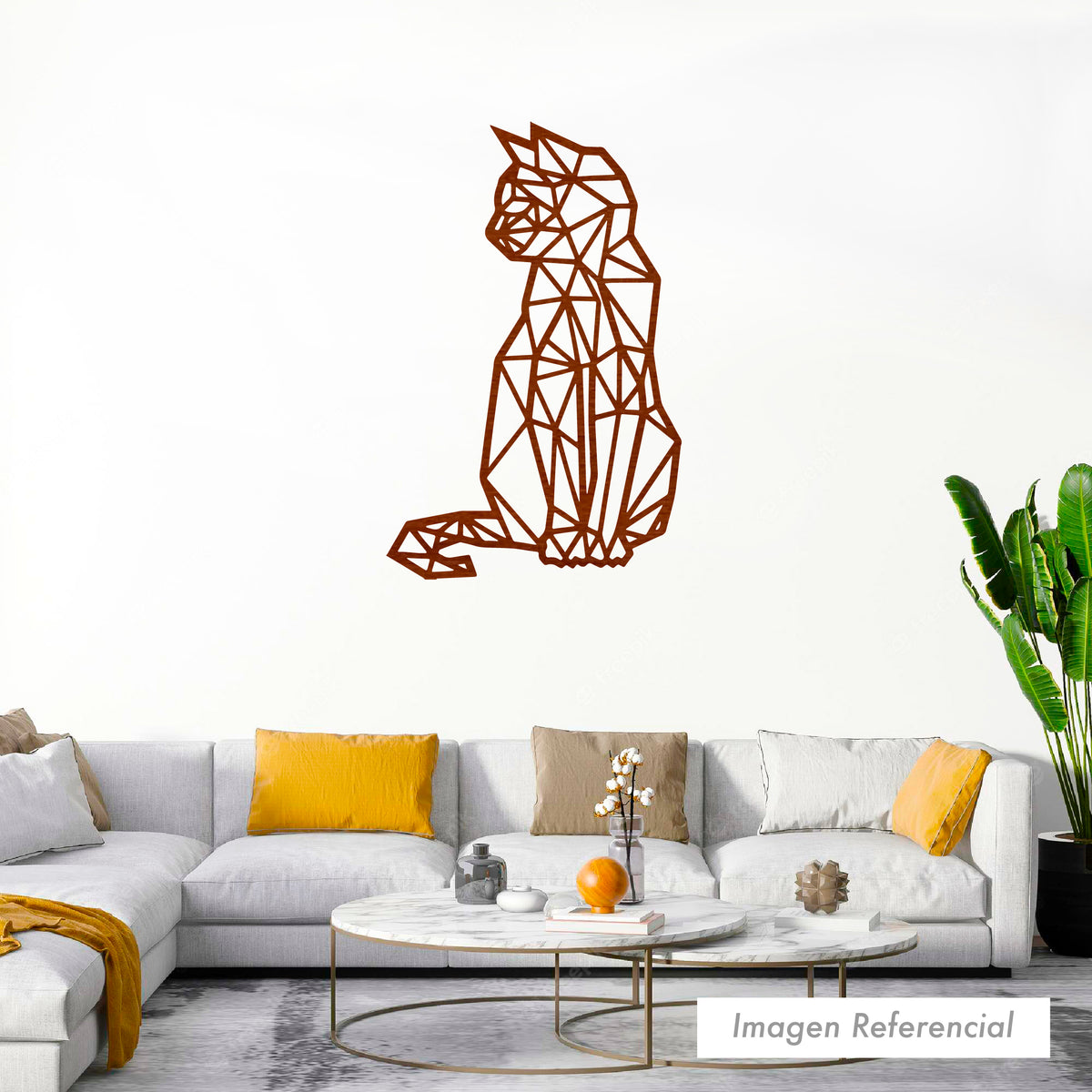 ANIMALES GEOMÉTRICO GATA