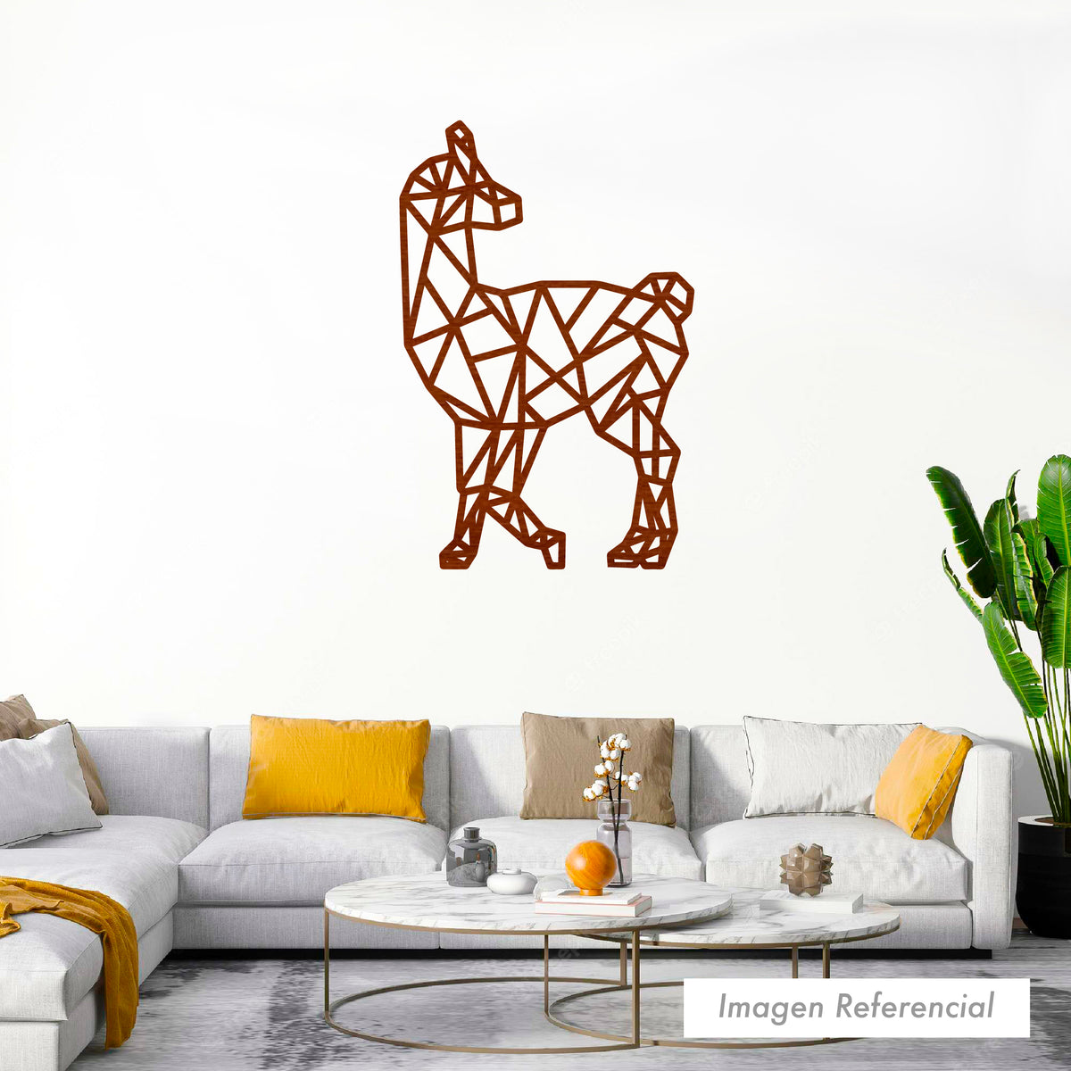 Animales Geométrico Llama