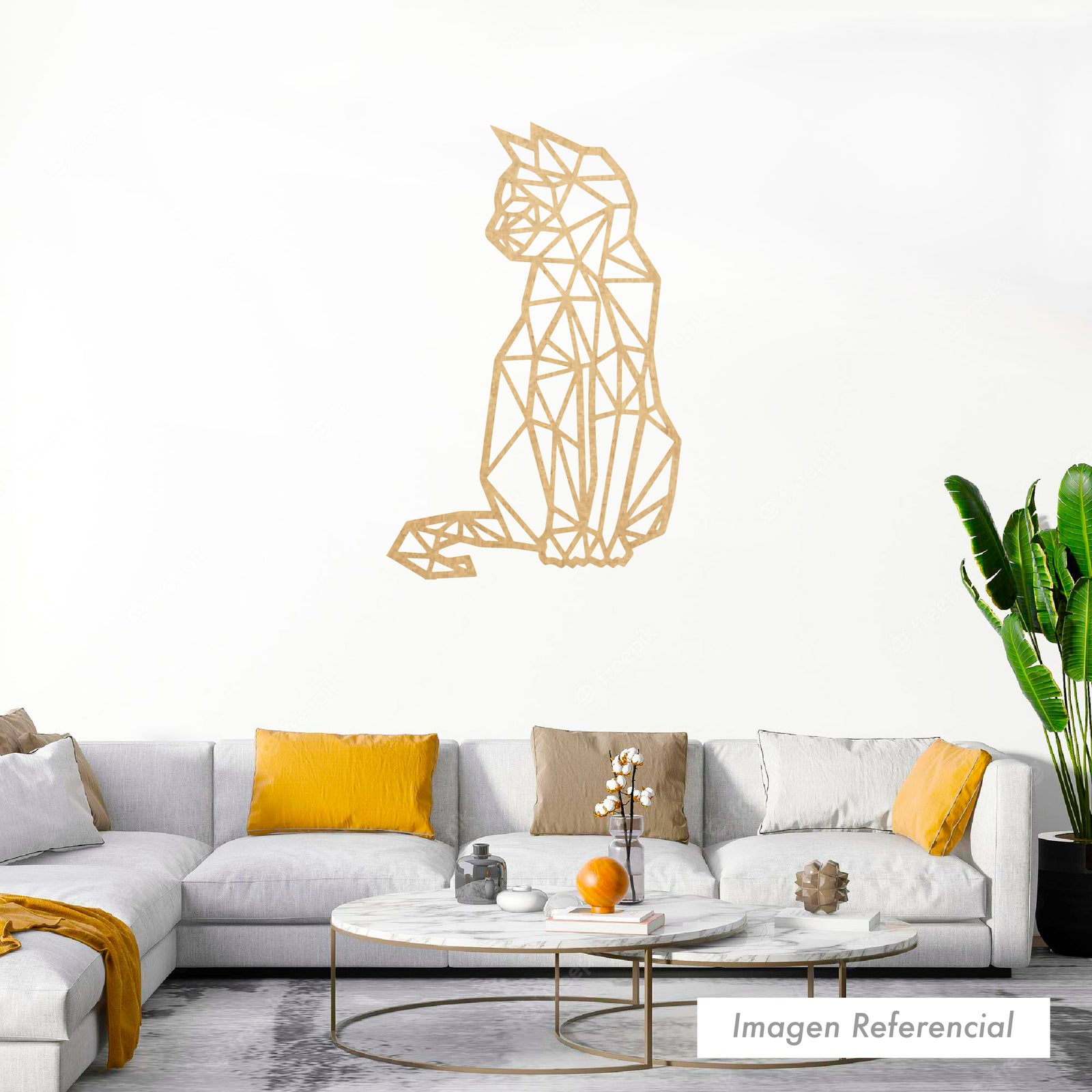 ANIMALES GEOMÉTRICO GATA