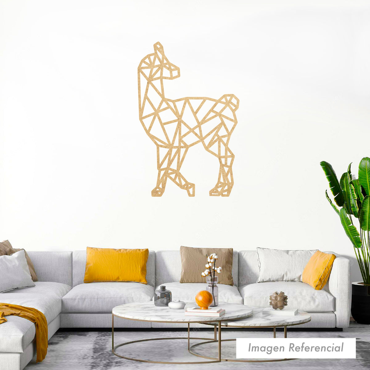 Animales Geométrico Llama