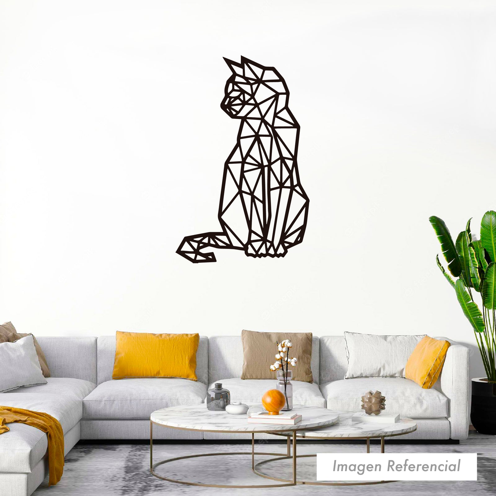 ANIMALES GEOMÉTRICO GATA