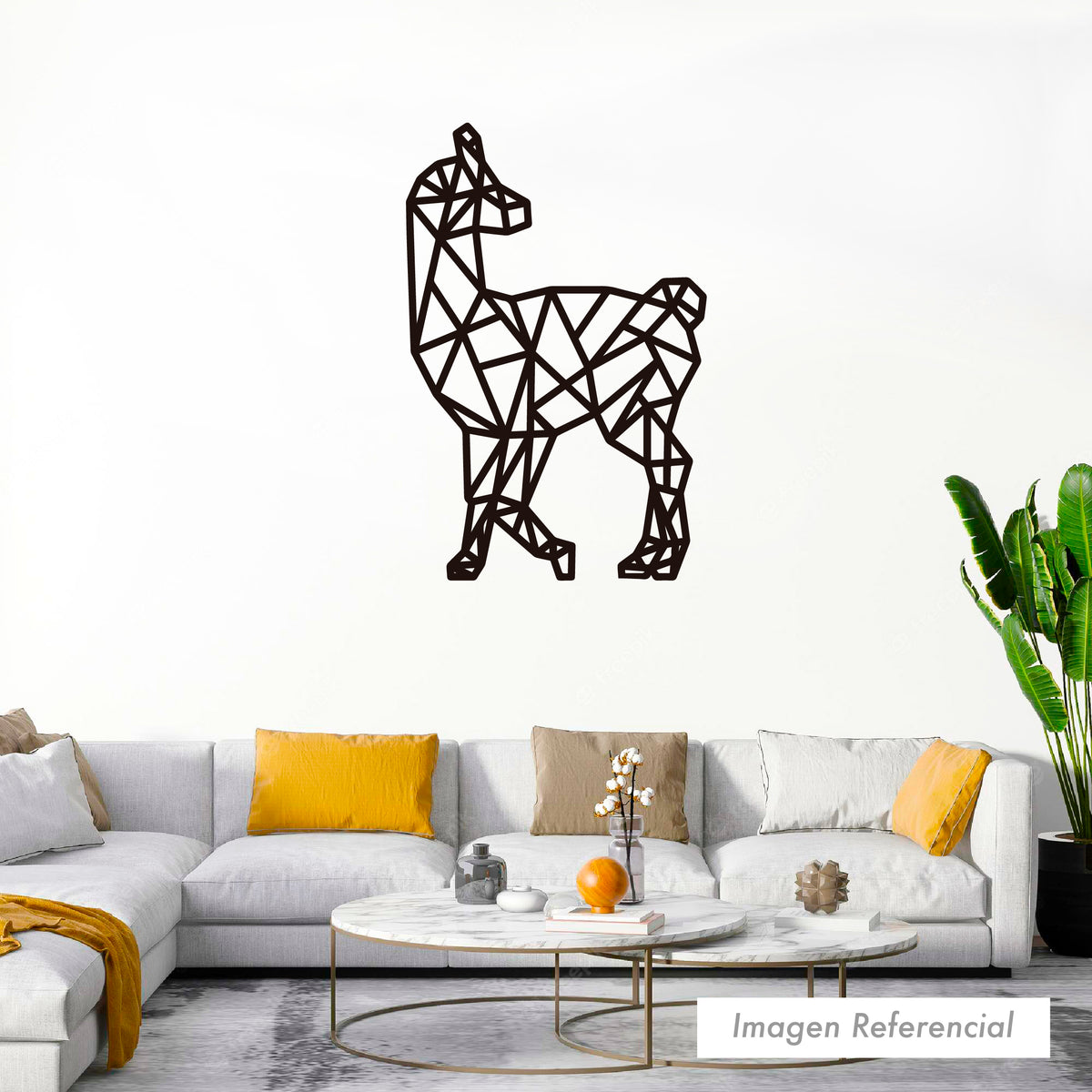 Animales Geométrico Llama