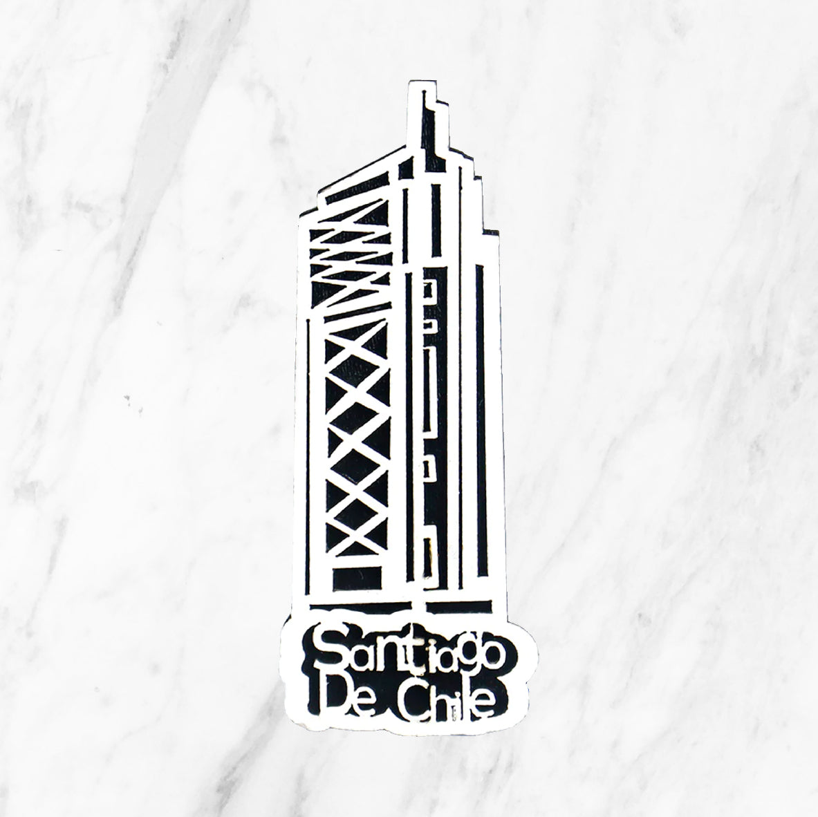 Imán doble capa base negra