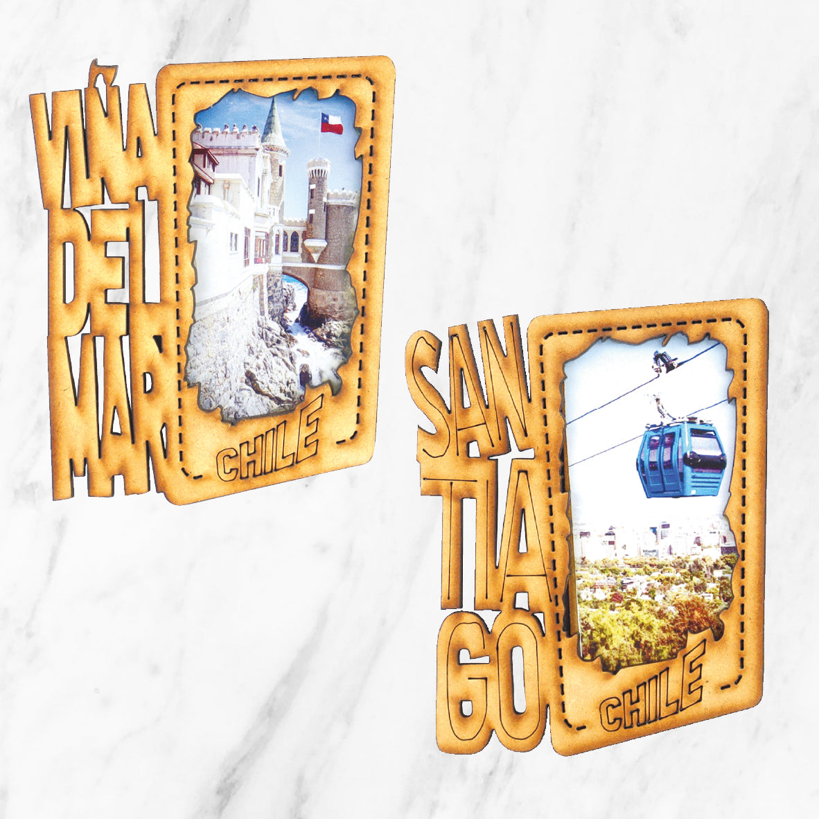 Imán marco foto vertical