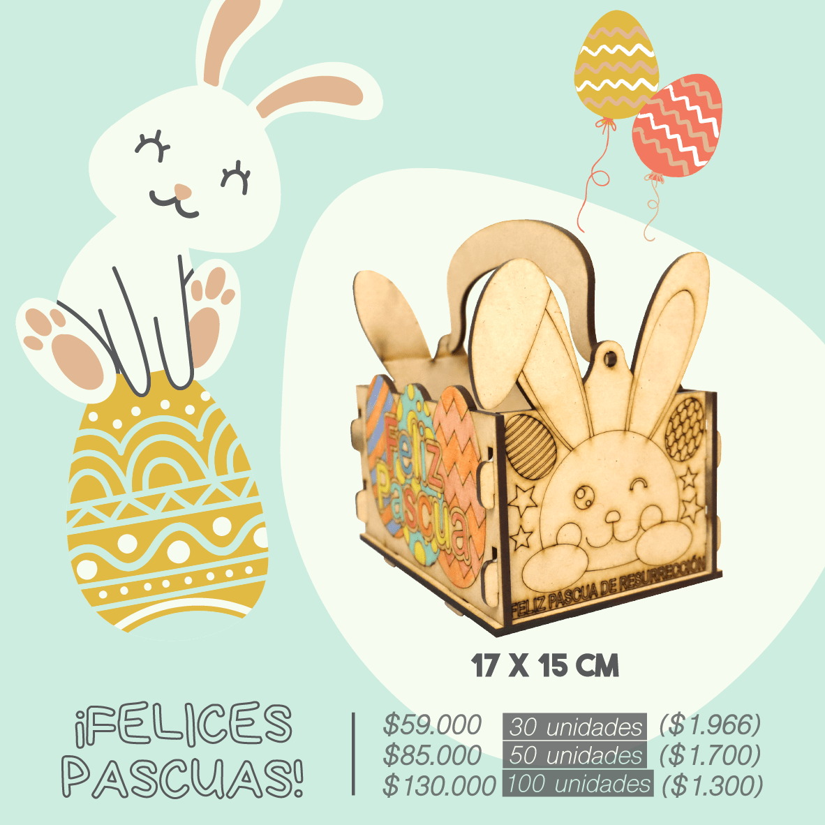 Cajas Huevitos por mayor