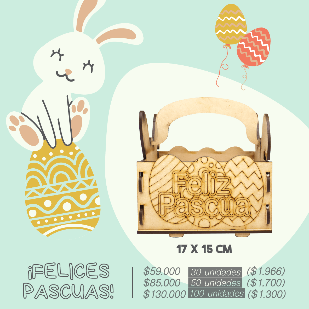 Cajas Huevitos por mayor