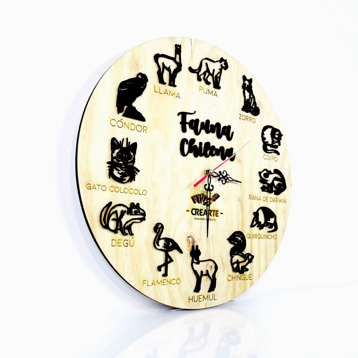 Reloj Fauna Chilena 50 cm