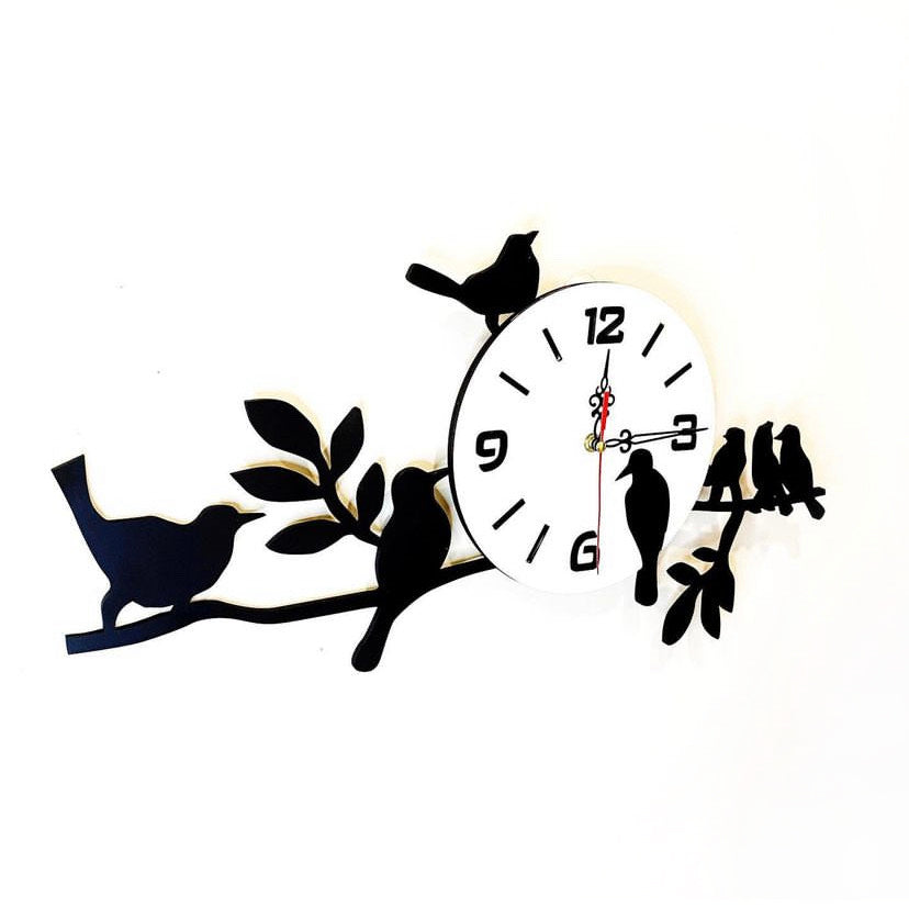 Reloj de pared Pájaros
